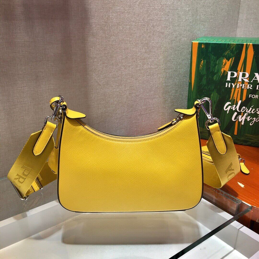 Prada Hobo Re Edition Leather Cross Body Bag 1BH204