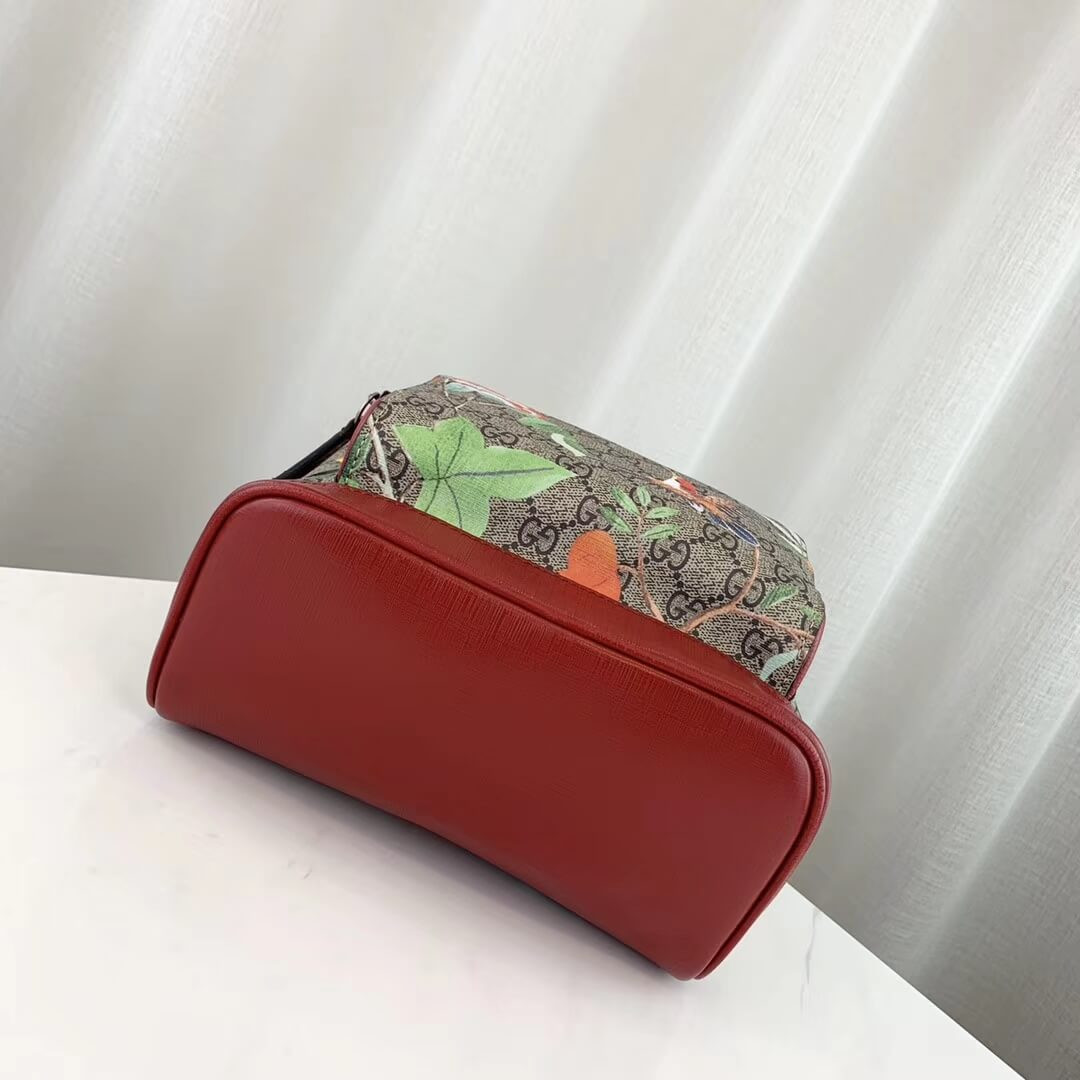 Gucci GG Supreme Monogram Tian Animal Print Backpack 427042