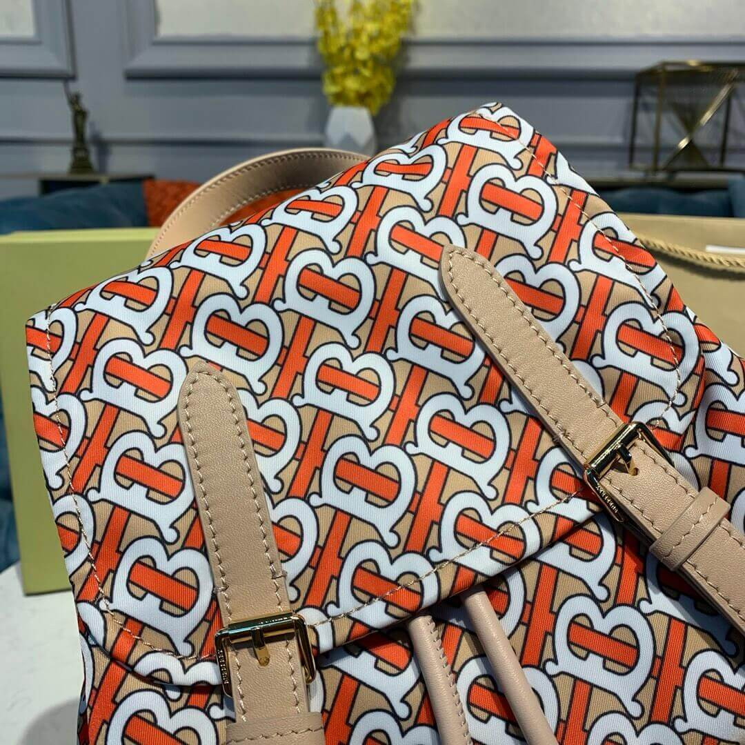 Burberry The Medium Rucksack in Monogram Print Nylon 80134111