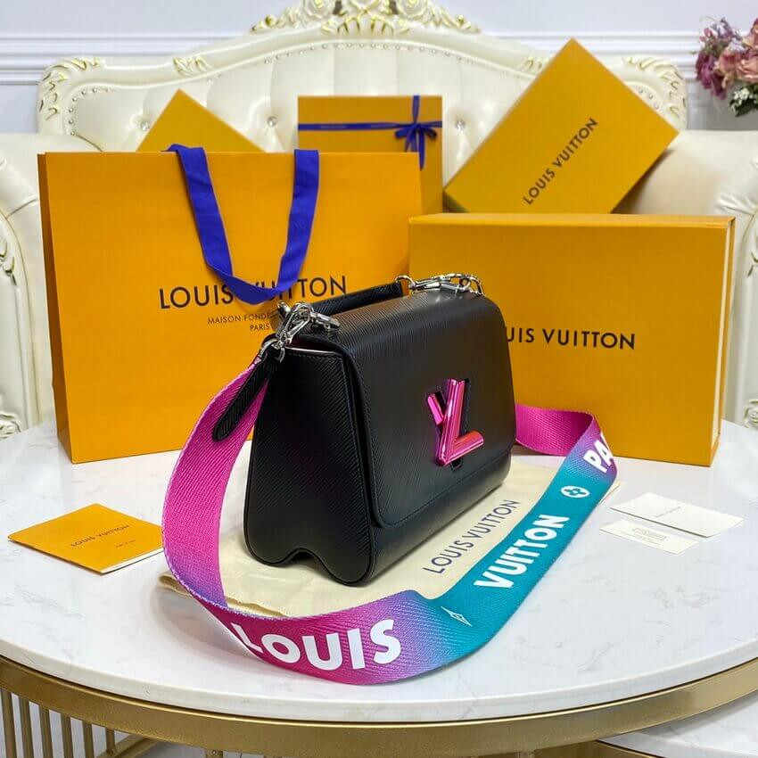 Louis Vuitton Epi Leather Twist MM M59416 Black