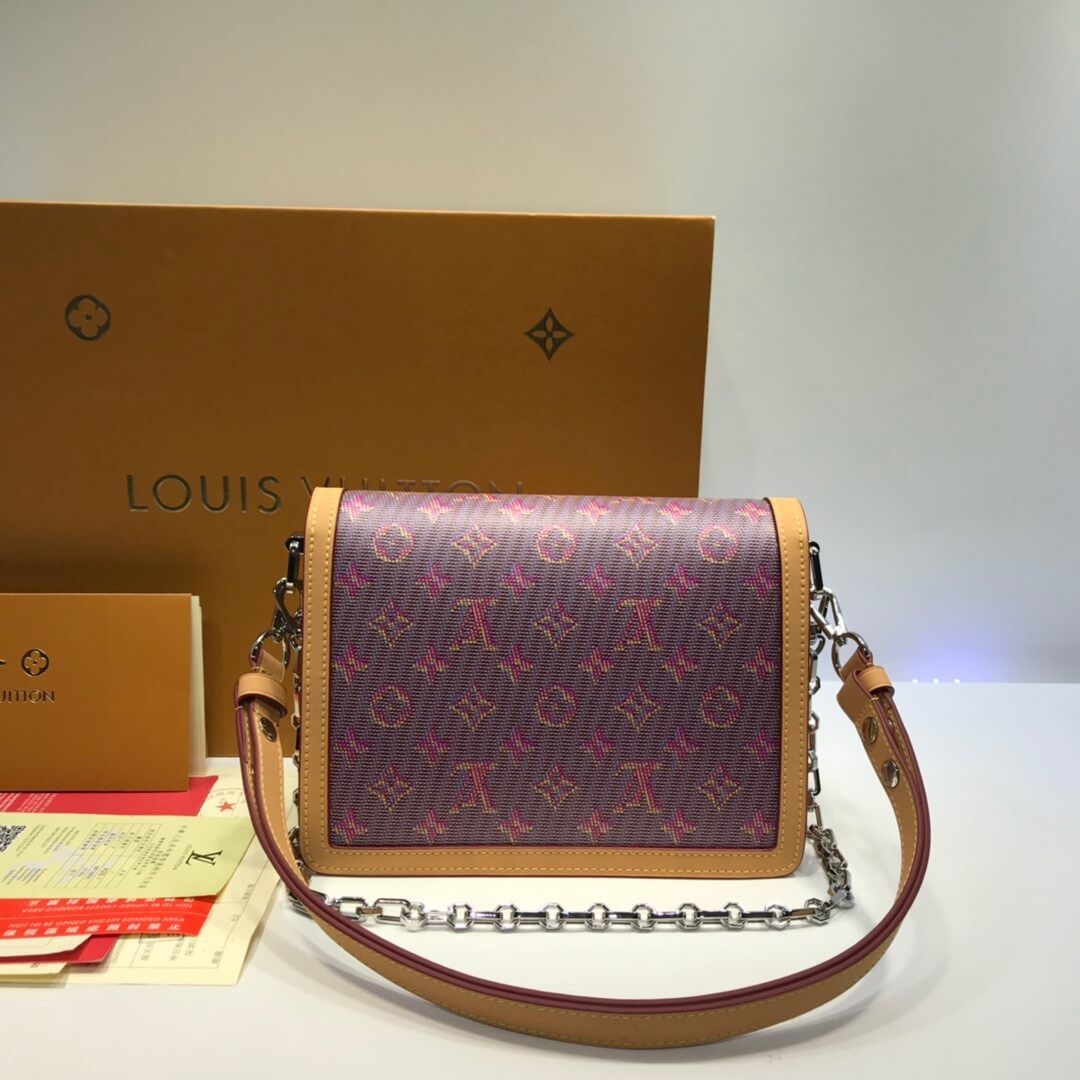 Louis Vuitton Printed Calf Leather Dauphine MM M55452