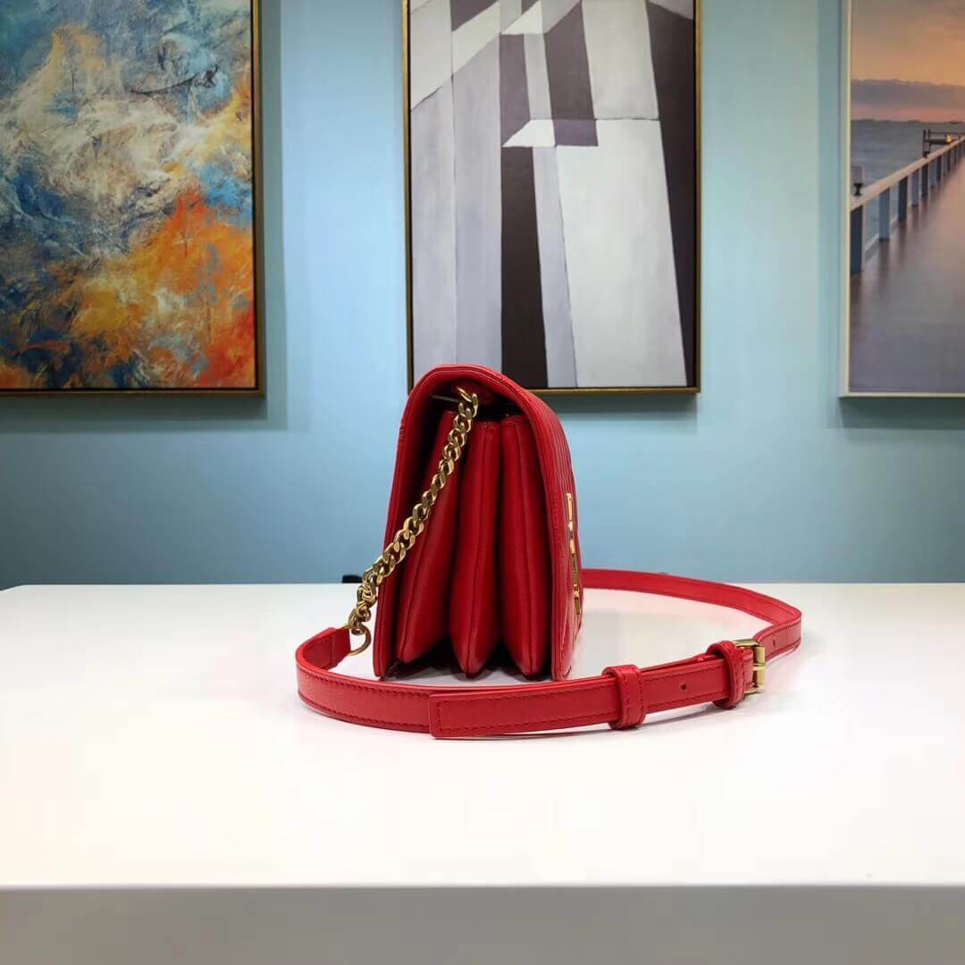 Saint Laurent YSL Angie Chain Bag In Quilted Lambskin 568906