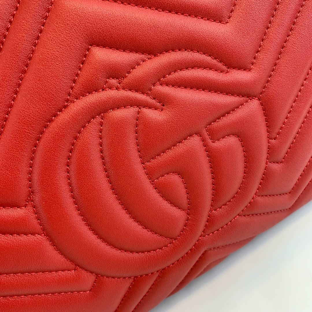 Gucci GG Marmont Small Matelasse Top Handle Bag 448054