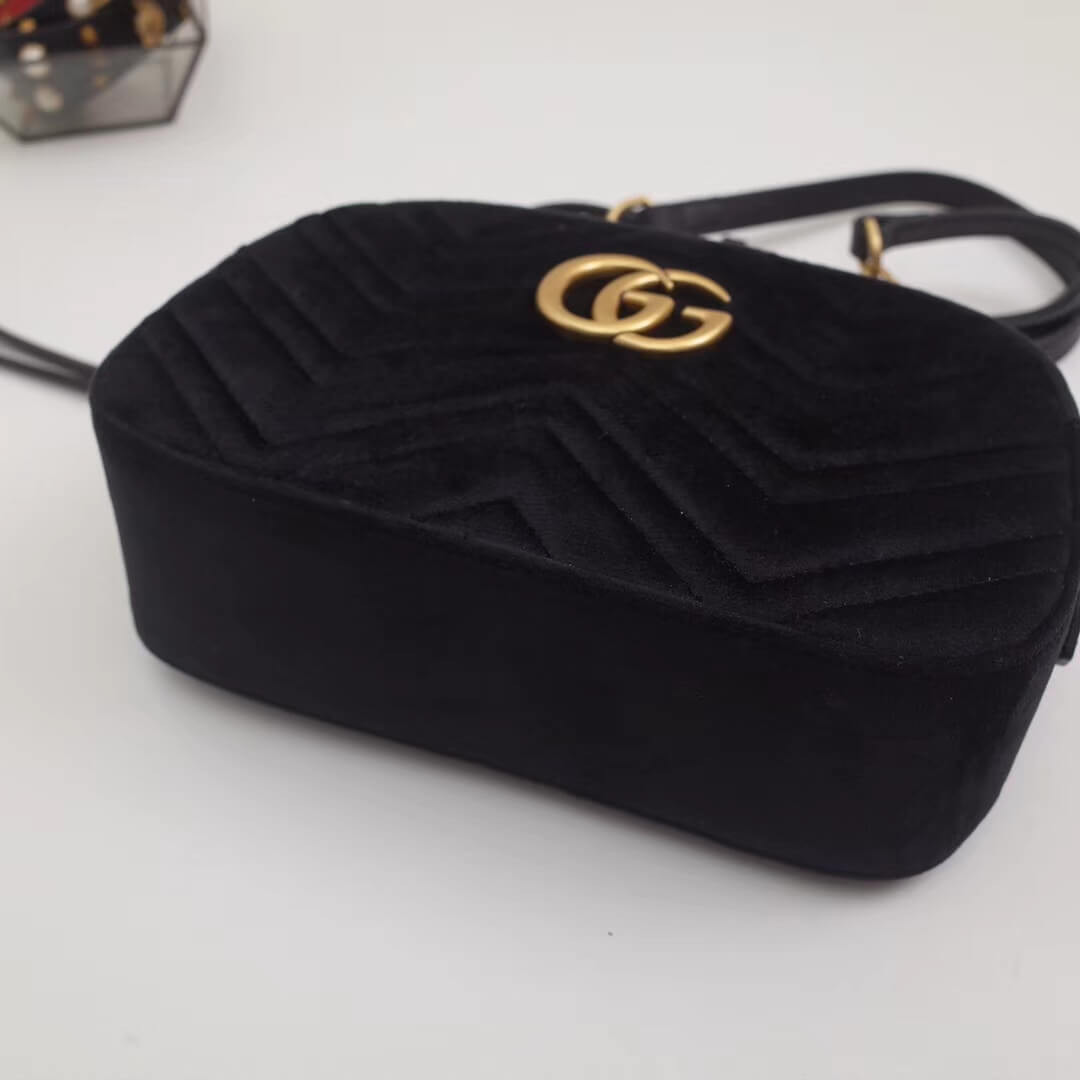 Gucci GG Marmont Velvet Small Shoulder Bag 447632