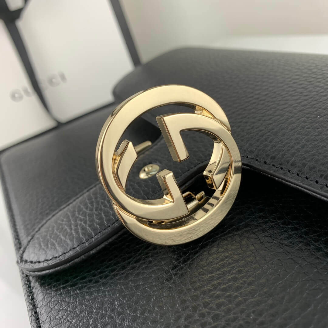 Gucci Interlocking GG Leather Crossbody Bag 28cm 510303