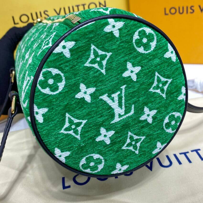 Louis Vuitton Monogram Jacquard Velvet Papillon Bag M46206 Green