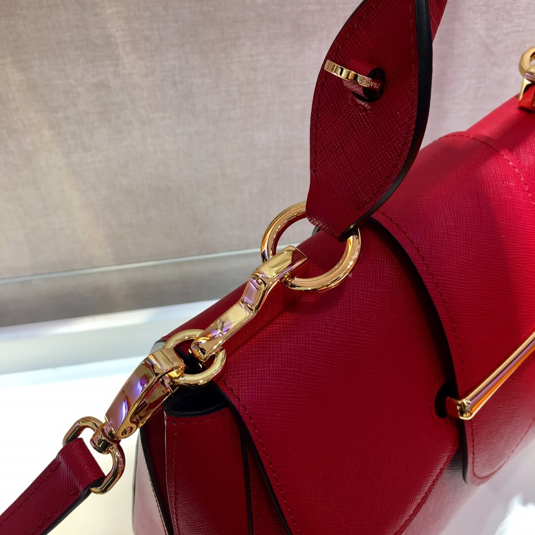 Prada Saffiano Leather Medium Sidonie Bag 1BN005