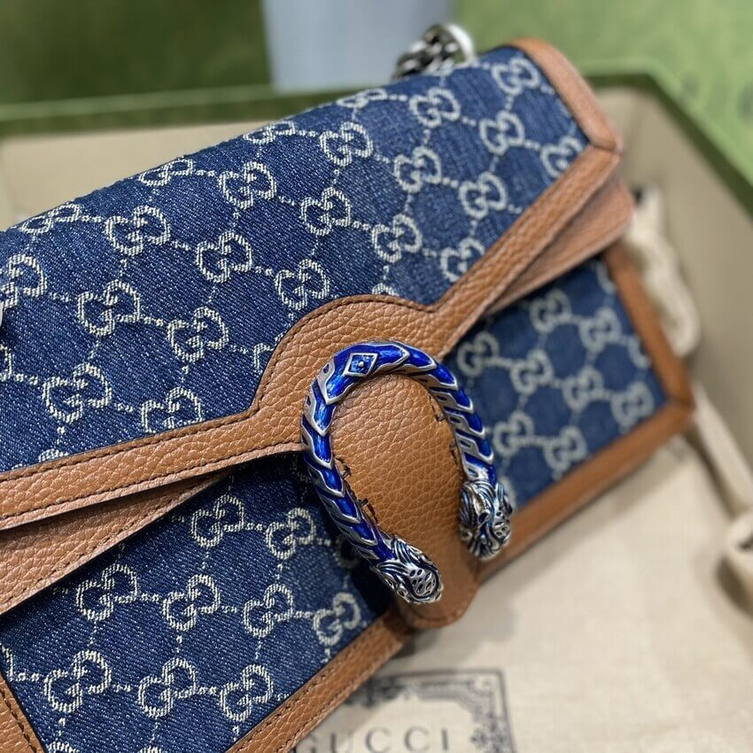Gucci Denim Small Dionysus Shoulder Bag 400249