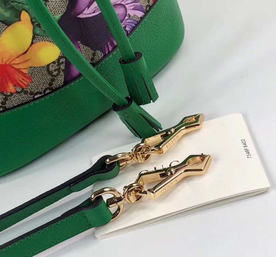 Gucci Ophidia GG Flora Small Bucket Bag 550621