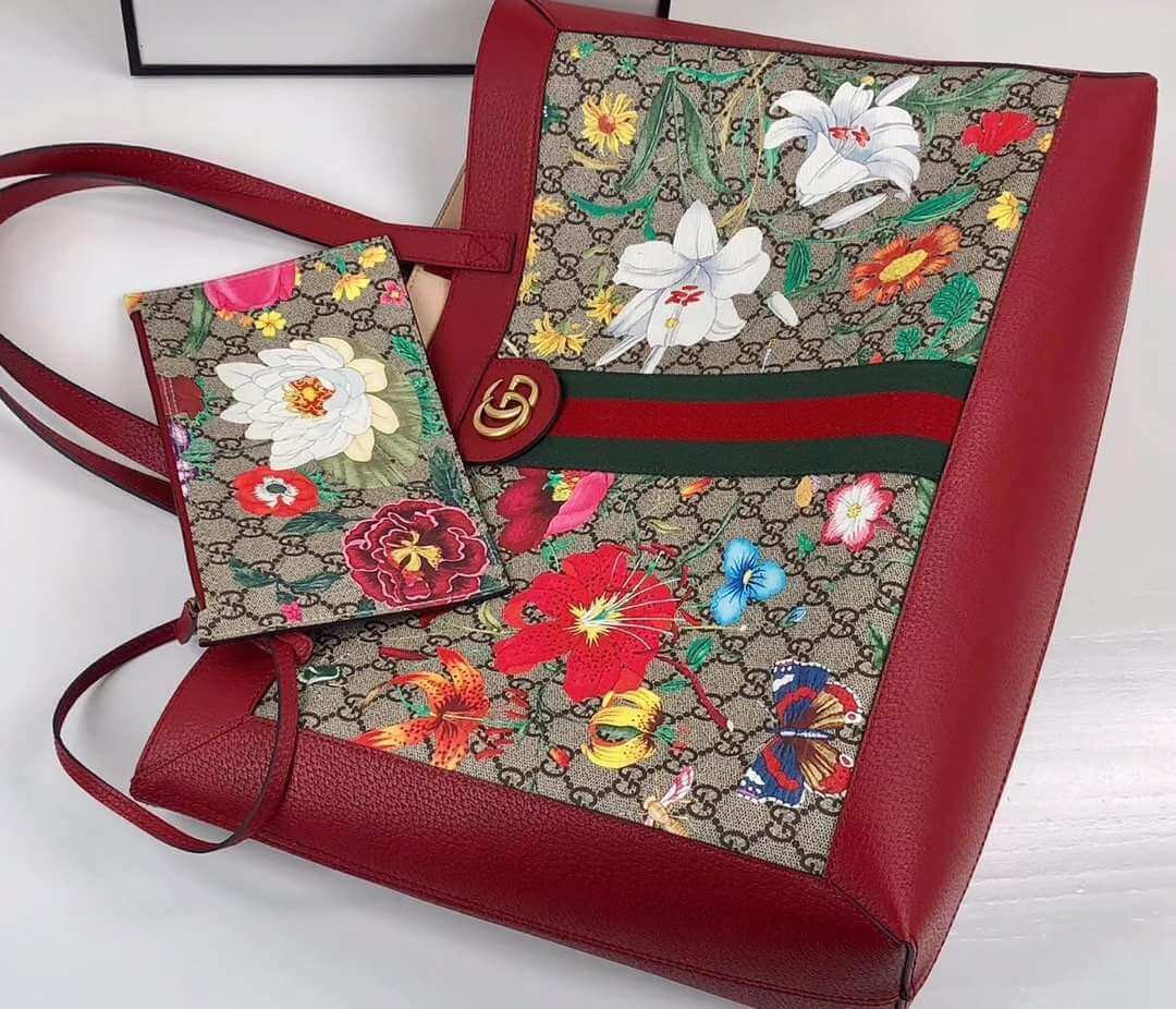 Gucci Ophidia GG Flora Medium Tote 547947