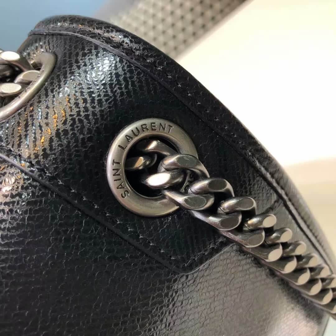 Saint Laurent Niki Baby In Metallic Leather 498894