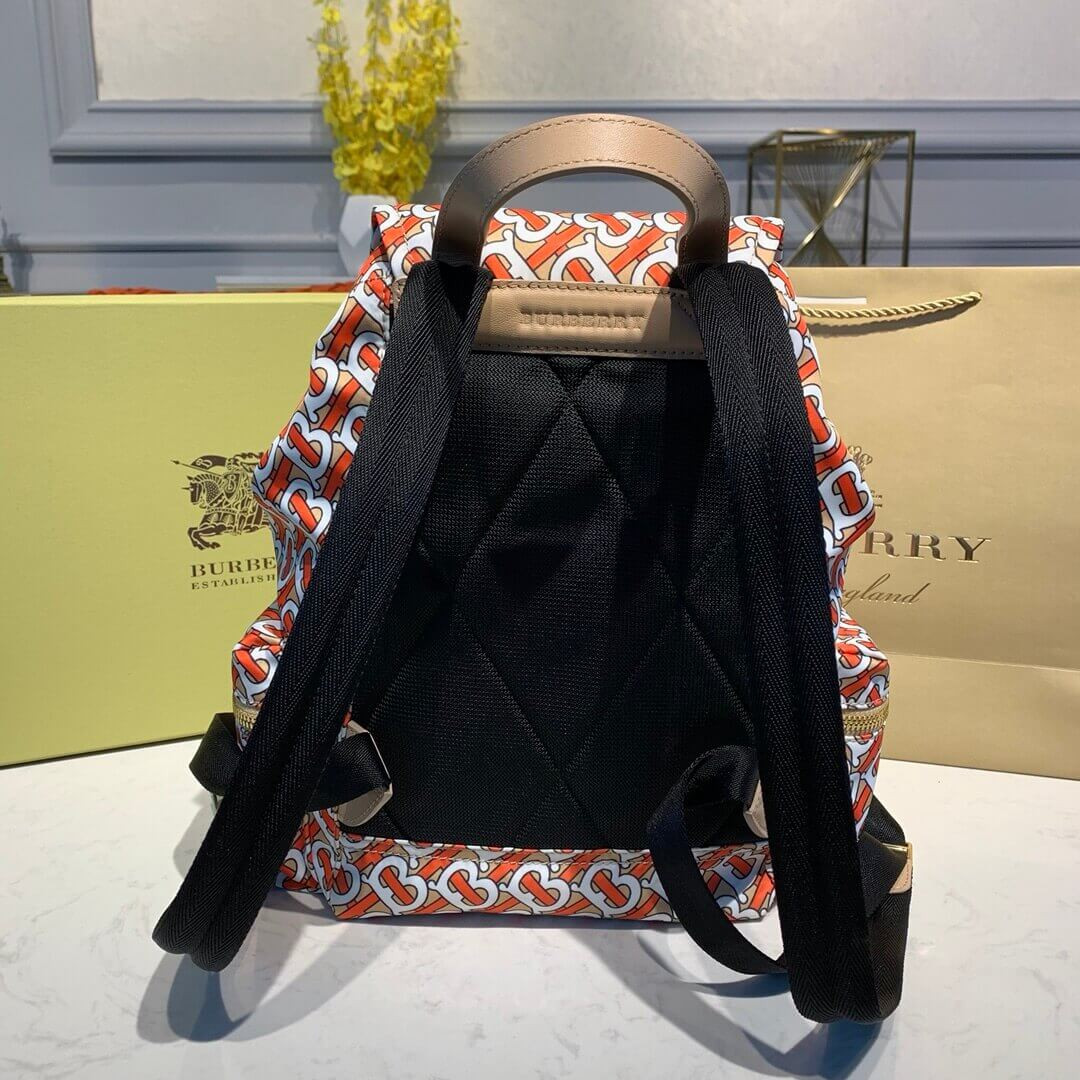 Burberry The Medium Rucksack in Monogram Print Nylon 80134111