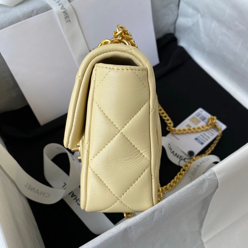 Chanel Mini Flap Bag in Lambskin with Enamel CC AS3113