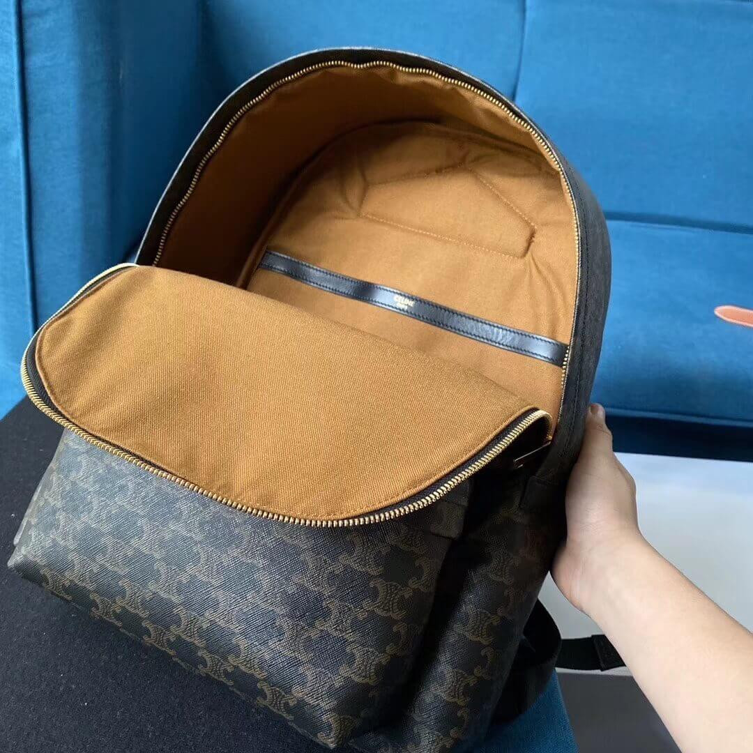 Celine Medium Backpack In Triomphe Canvas 188382