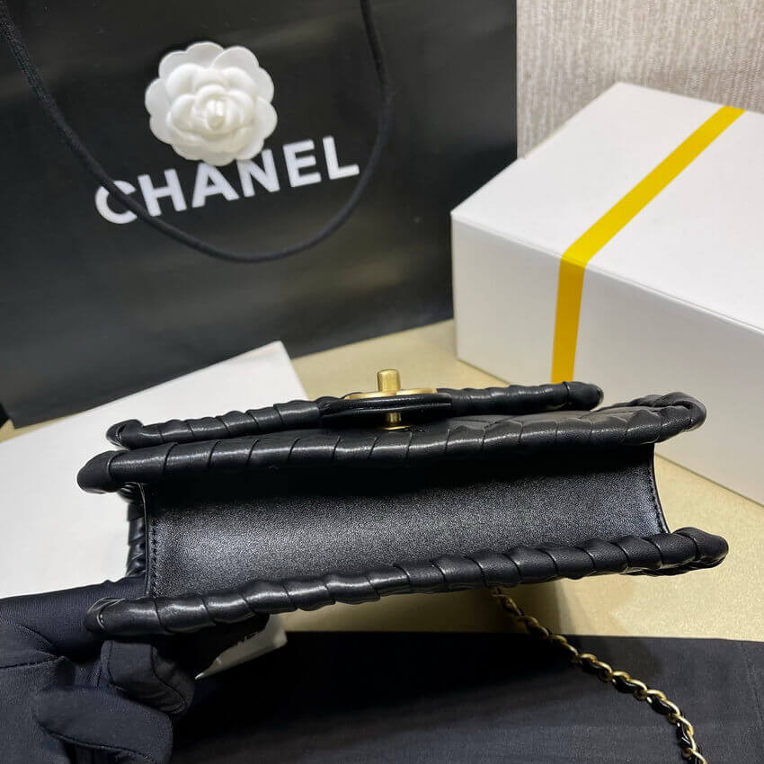 Chanel Braided Calfskin Flap Bag AS6075