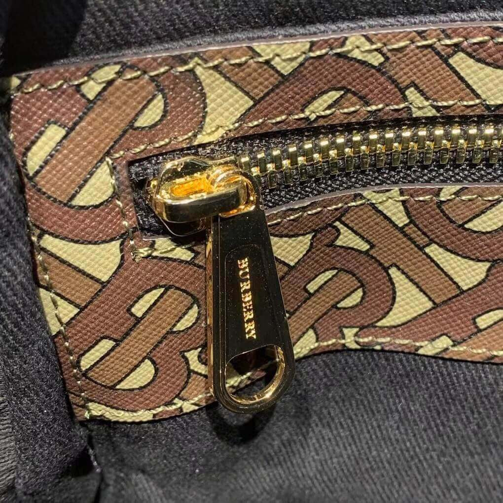 Burberry Medium Monogram Stripe E-canvas Camera Bag 80193761