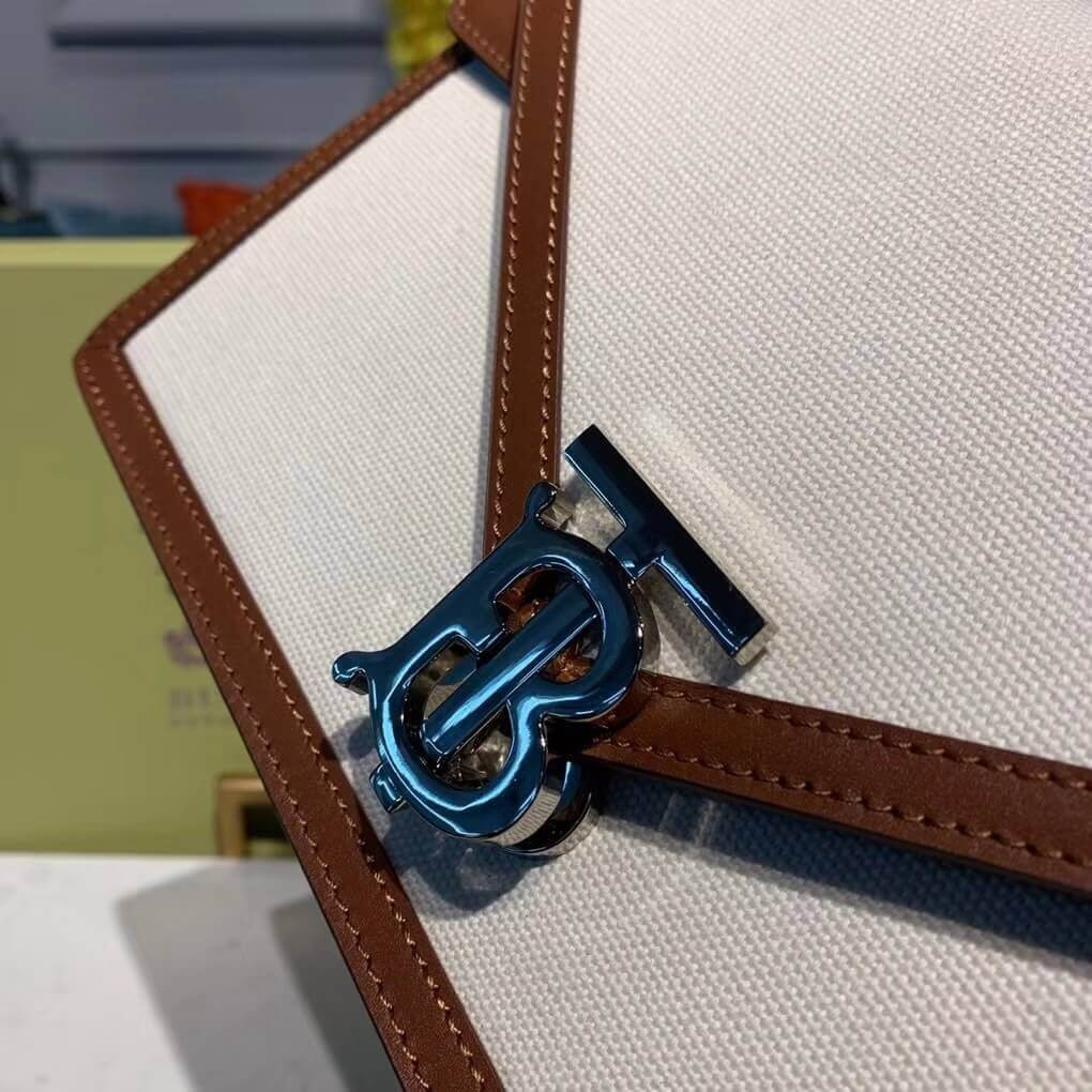 Burberry Small Canvas and Leather TB Envelope Clutch 80124471