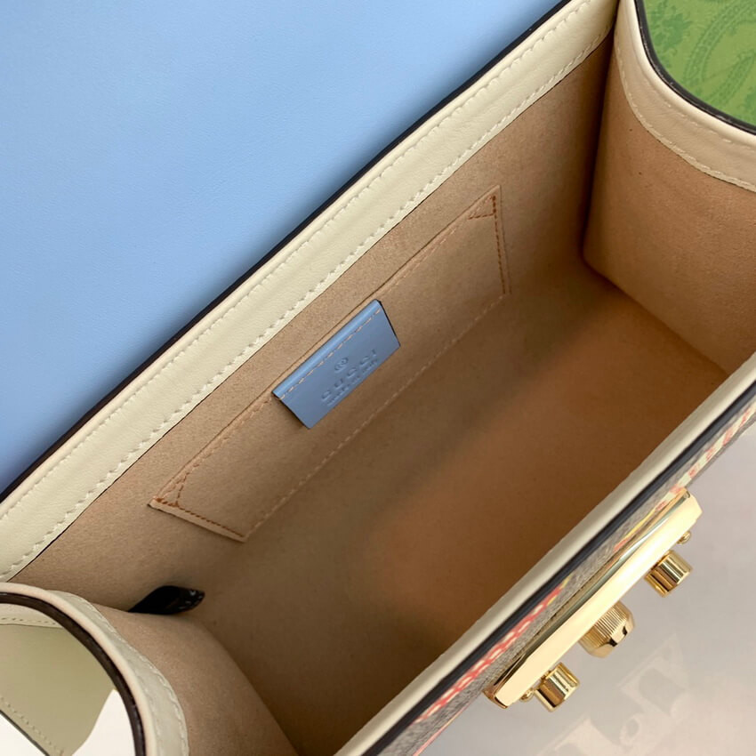 Gucci Padlock Heart Apple Pattern Small Shoulder Bag 409487