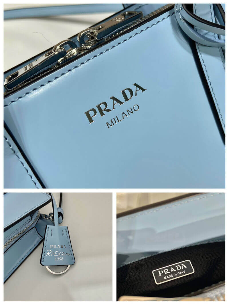 Prada Re-Edition 1995 Brushed-Leather Mini Handbag 1BA357