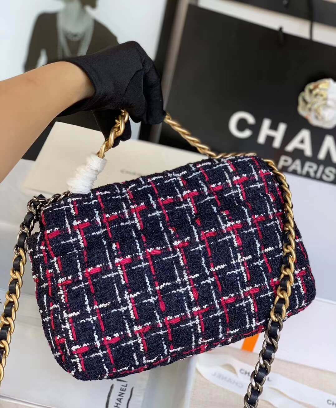 Chanel 19 Flap Bag in Tweed AS1160