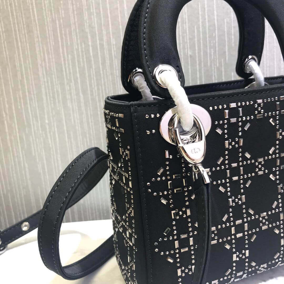 Christian Dior Rhinestones Mini Lady Dior Bag M0500