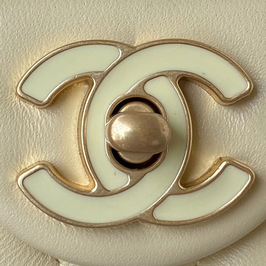 Chanel Mini Flap Bag in Lambskin with Enamel CC AS3113