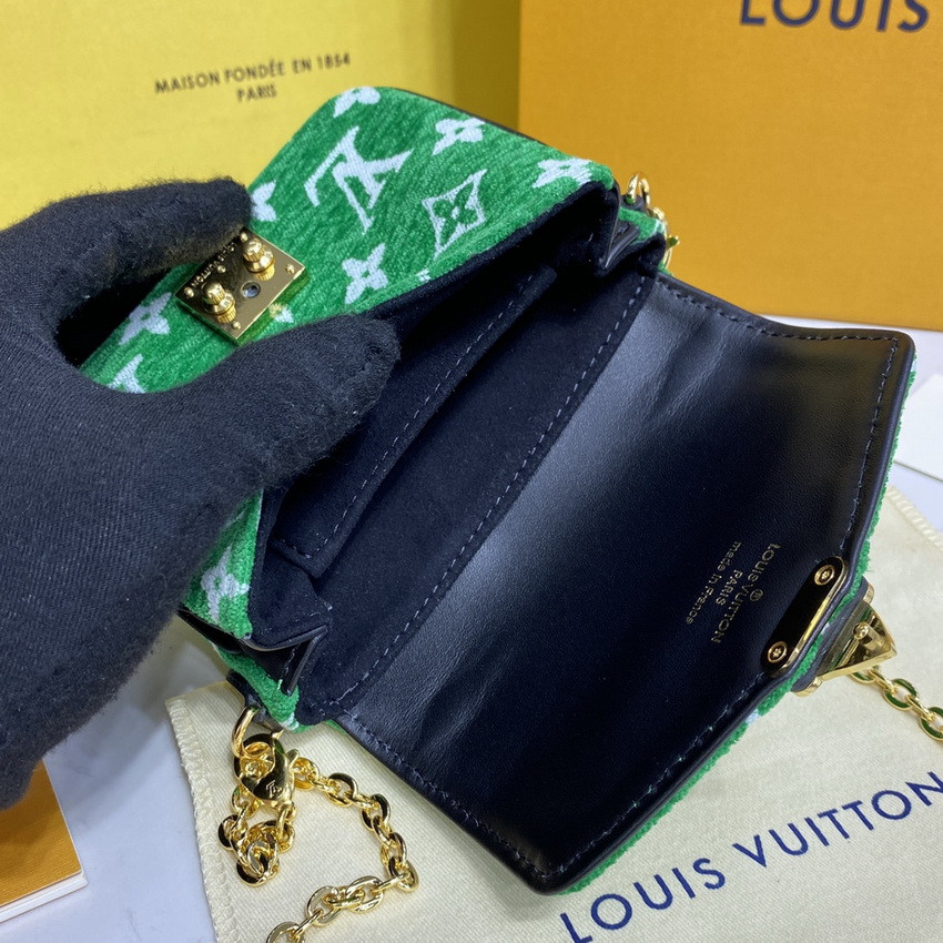 Louis Vuitton Monogram Jacquard Velvet Micro Metis M81494 Green