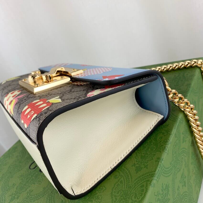 Gucci Padlock Heart Apple Pattern Small Shoulder Bag 409487
