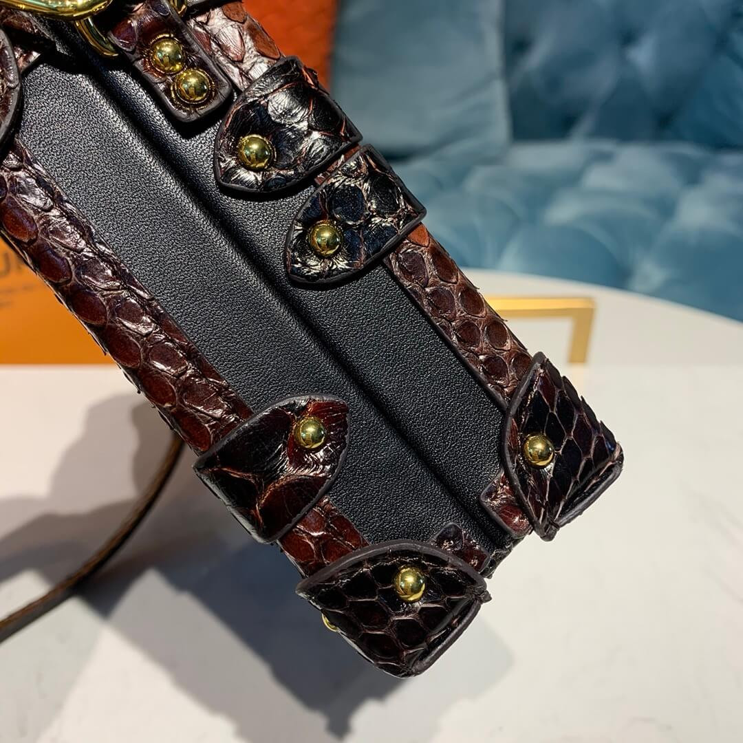 Louis Vuitton Python Leather Petite Malle N94723