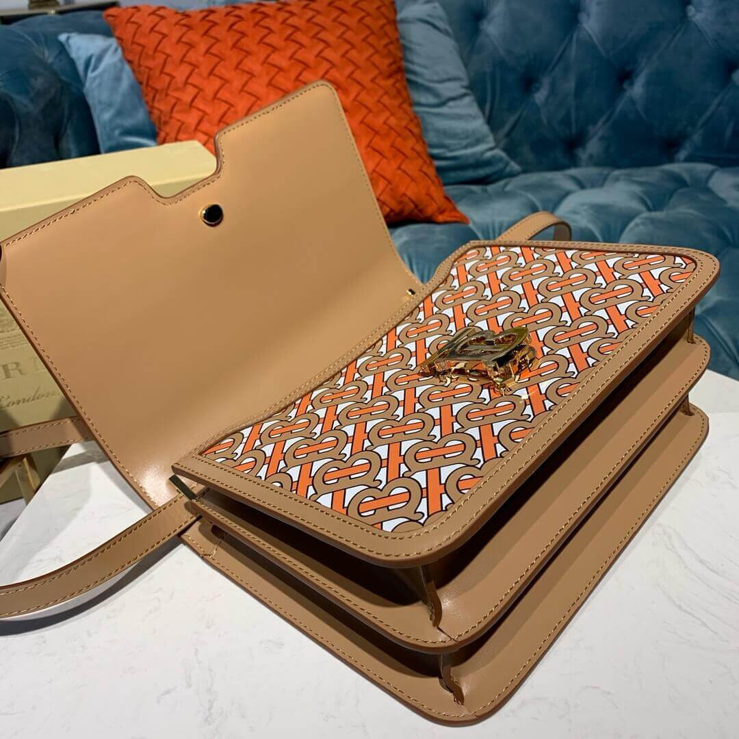 Burberry Medium Monogram Lambskin TB Bag 80147891