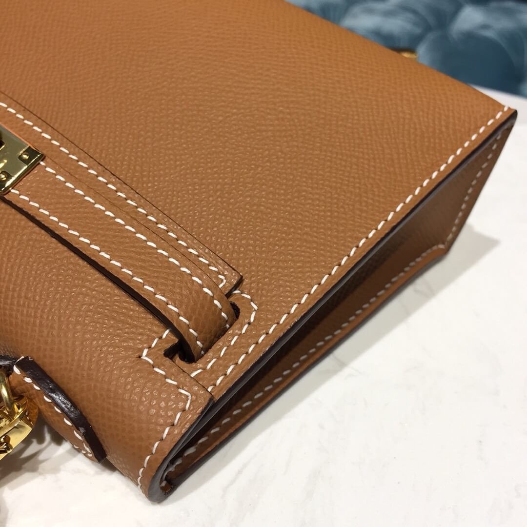 Hermes Kelly Bag 19cm in Epsom Leather