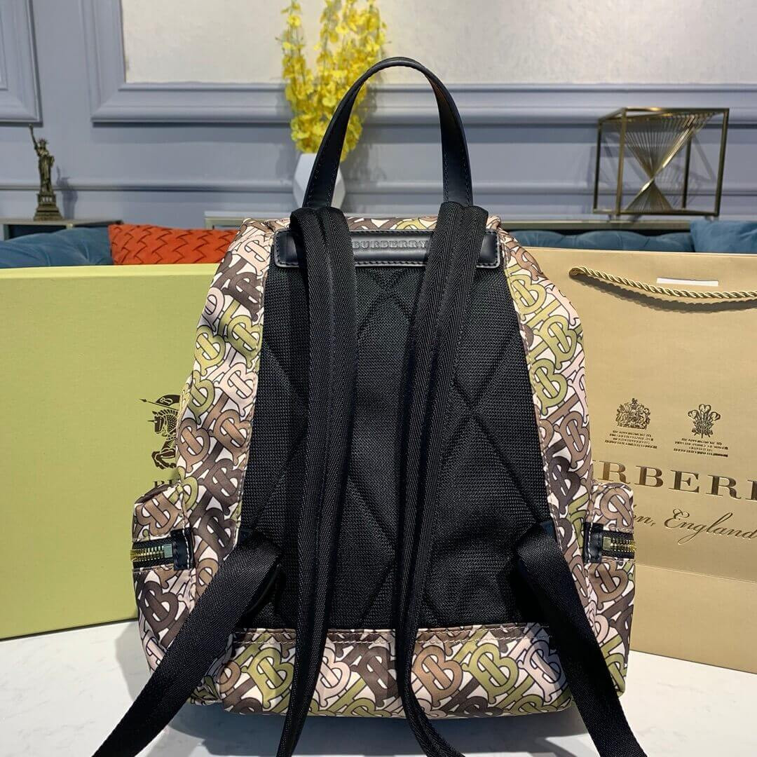 Burberry The Medium Rucksack in Monogram Print Nylon 80118051