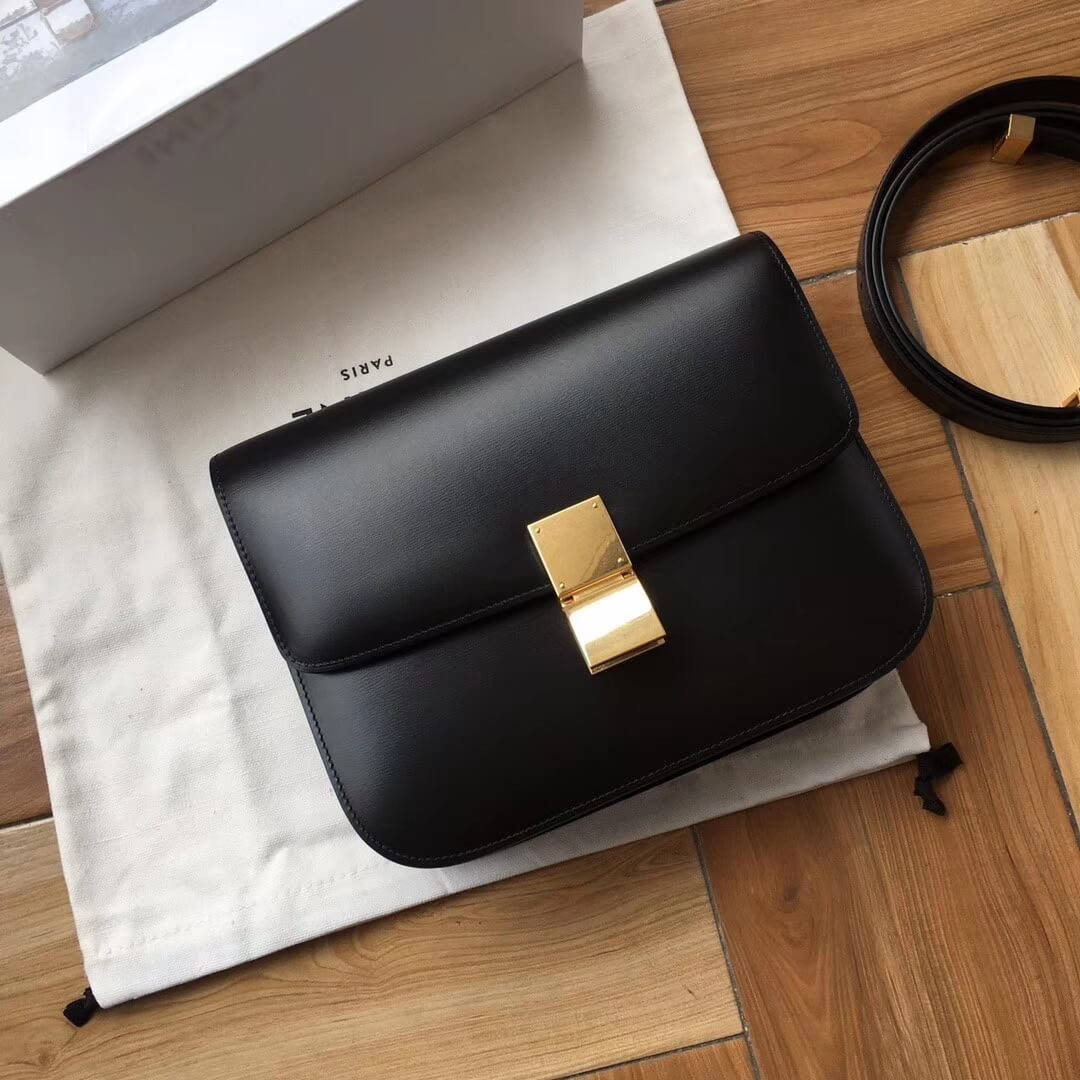 Celine Medium Classic Bag in Box Calfskin 189173