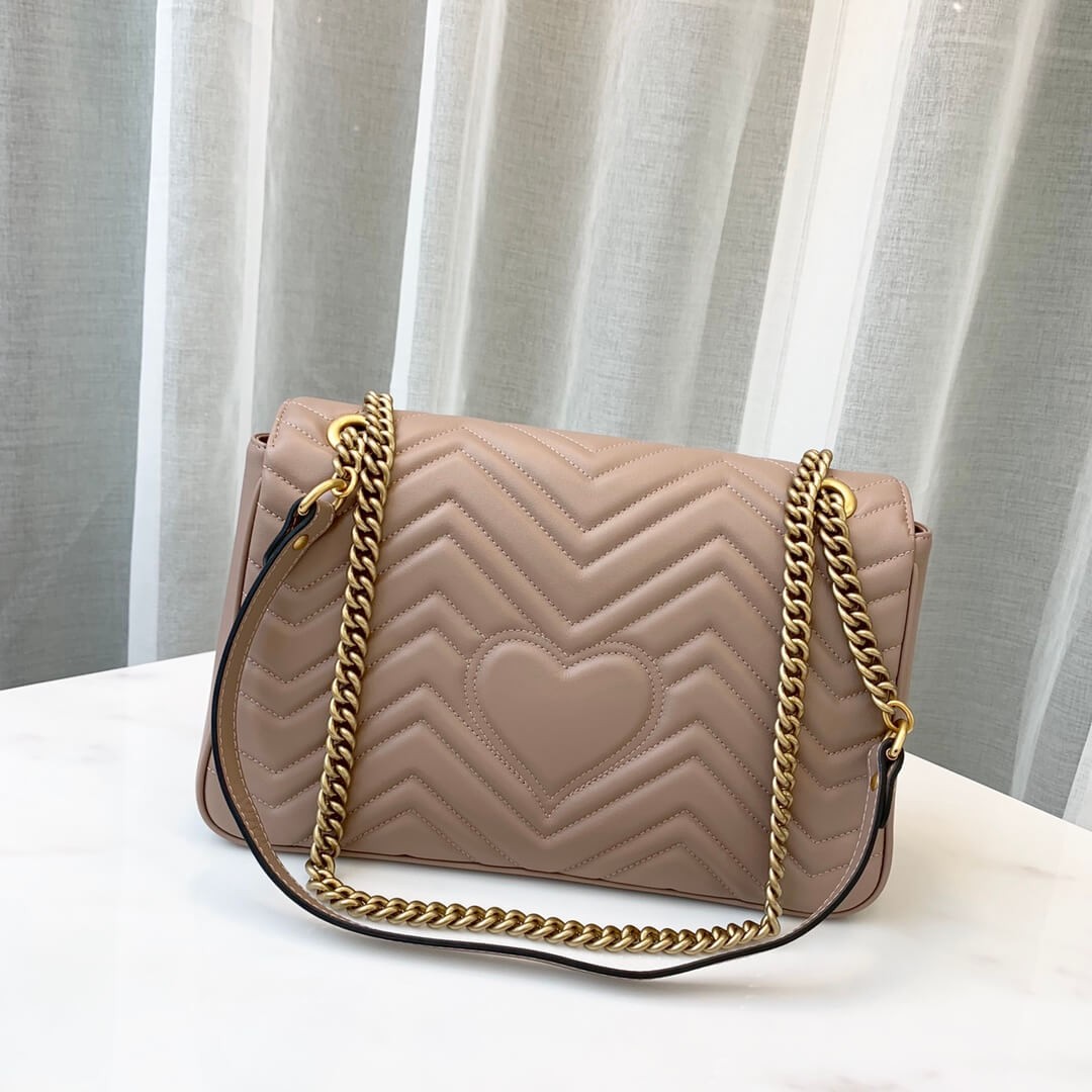 Gucci GG Marmont Medium Matelassé Shoulder Bag 443496