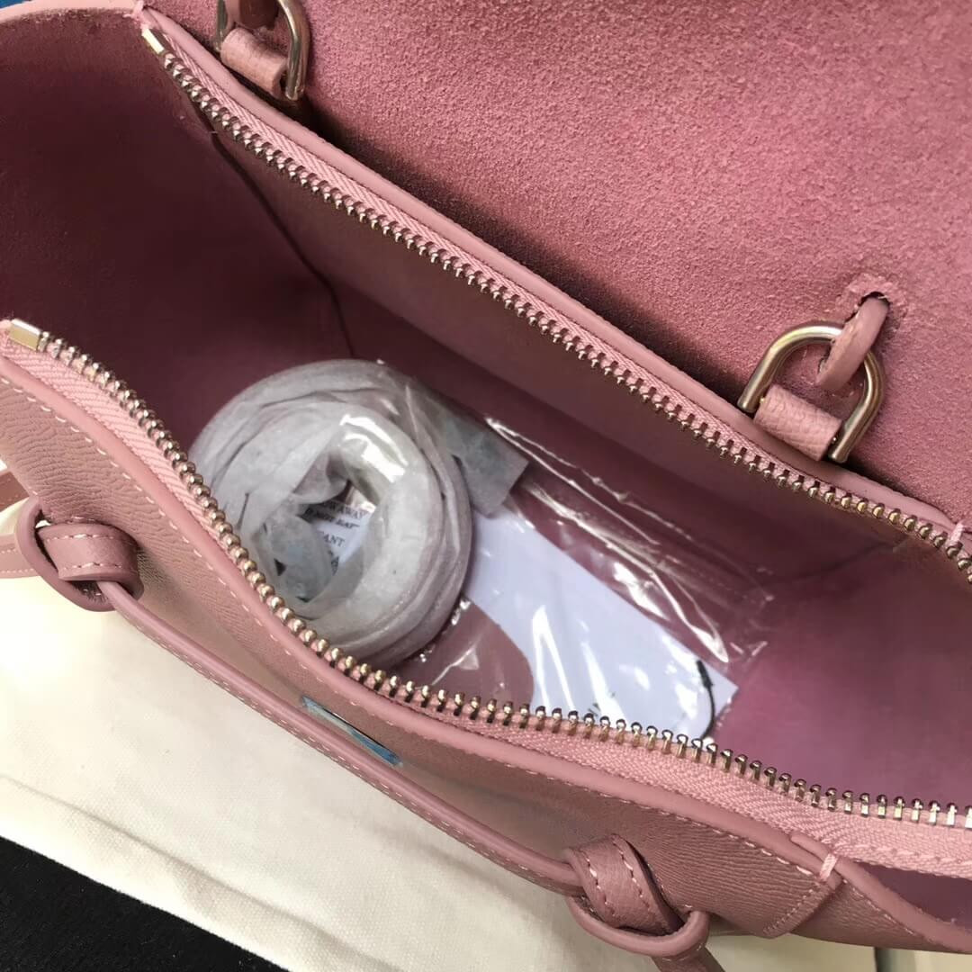 Celine Micro Belt Bag In Grained Calfskin 189153 Pink