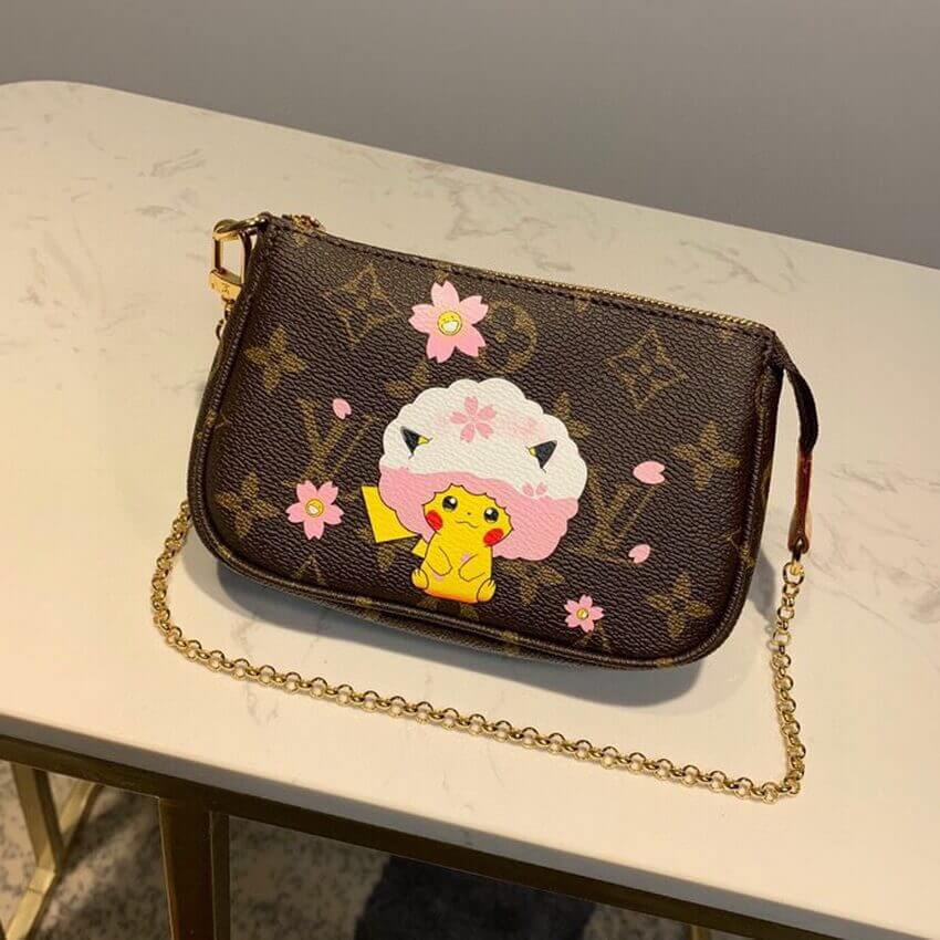 Louis Vuitton Pikachu Print Mini Pochette Accessoires M58009