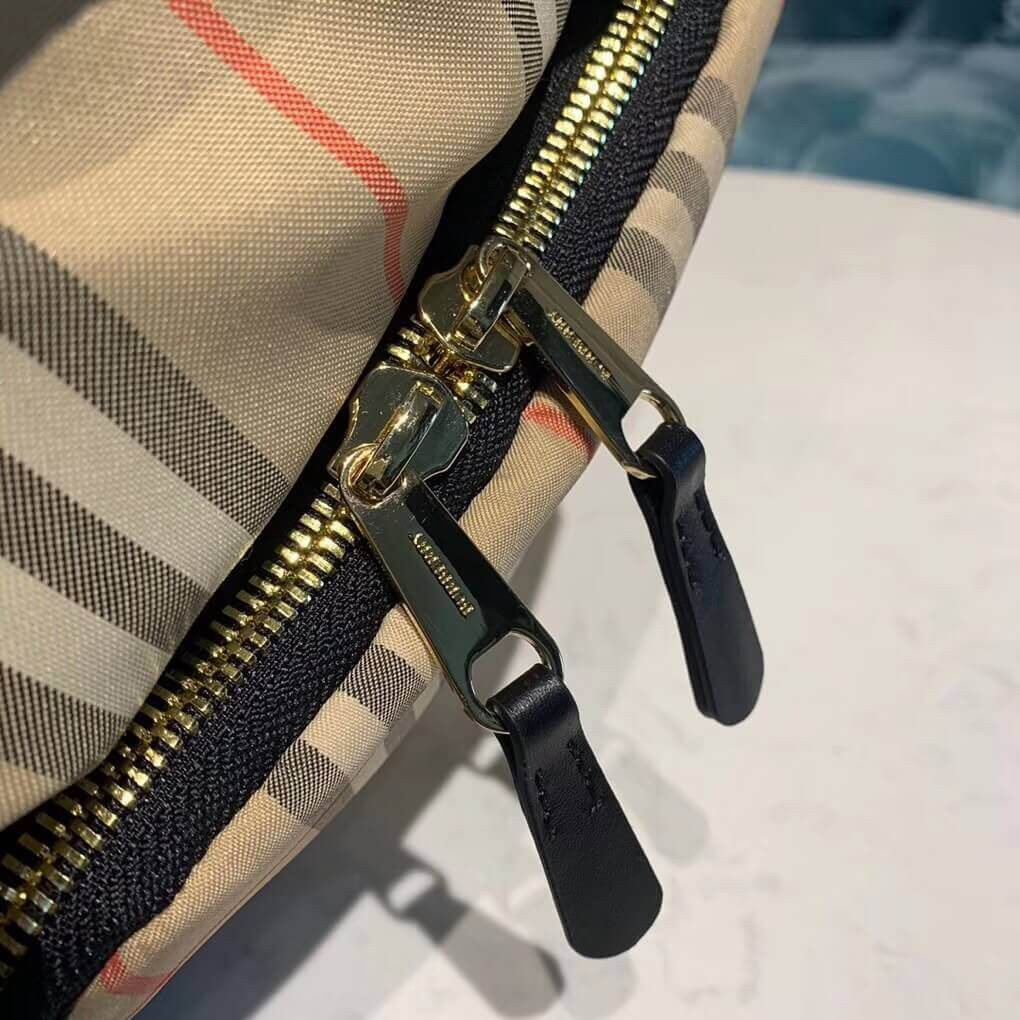 Burberry The Medium Rucksack in Icon Stripe Nylon 80151461