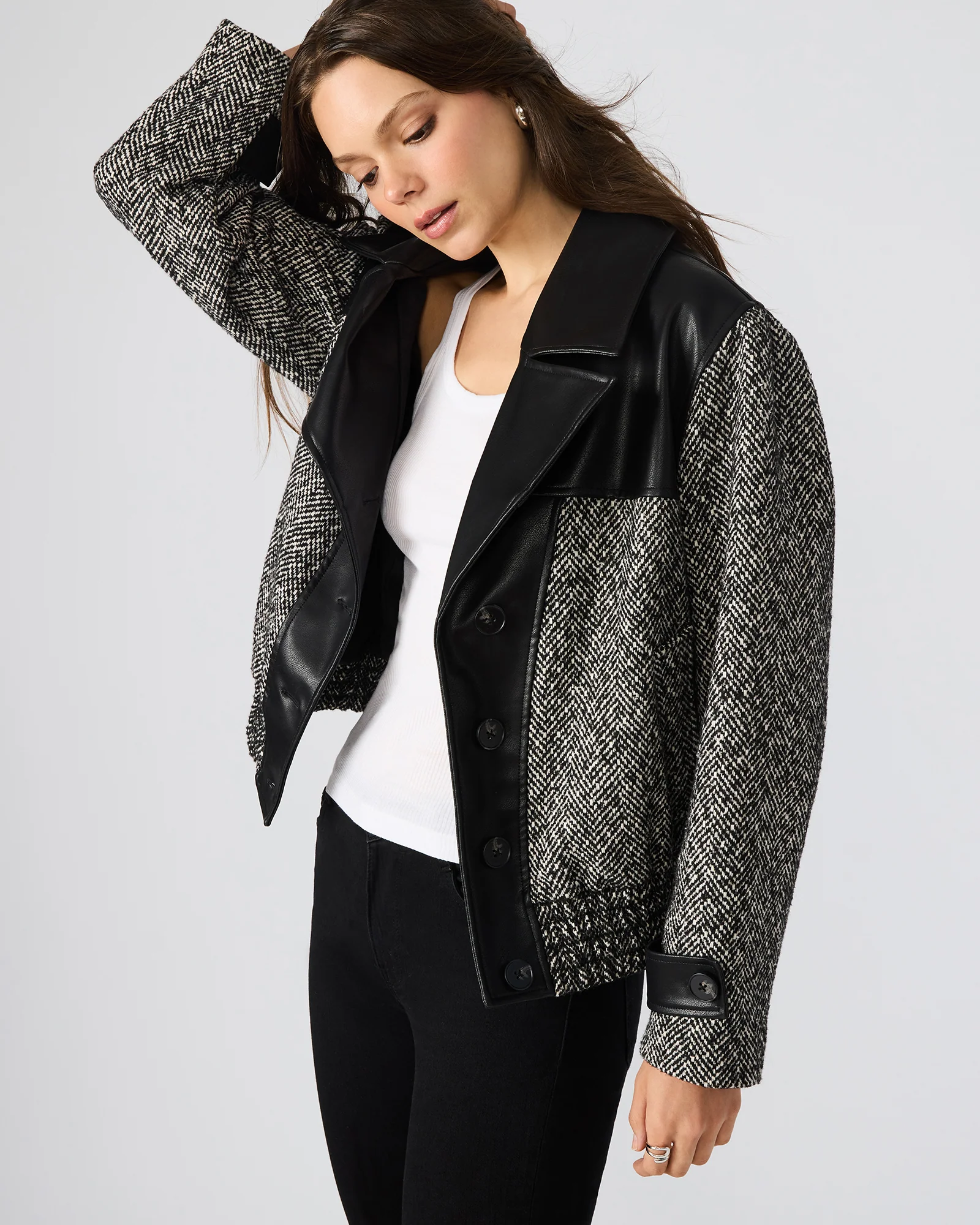 MERCEDES COAT BLACK MULTI