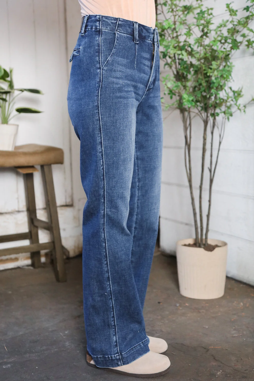 Judy Blue Trouser Bootcut Stretch Denim Jeans