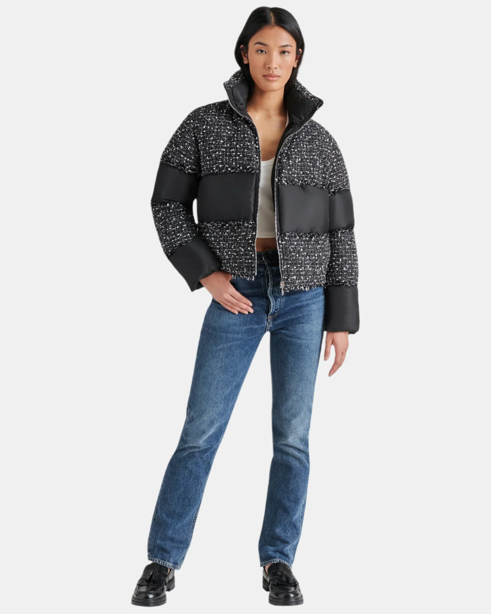 SNOW DROP JACKET BLACK MULTI