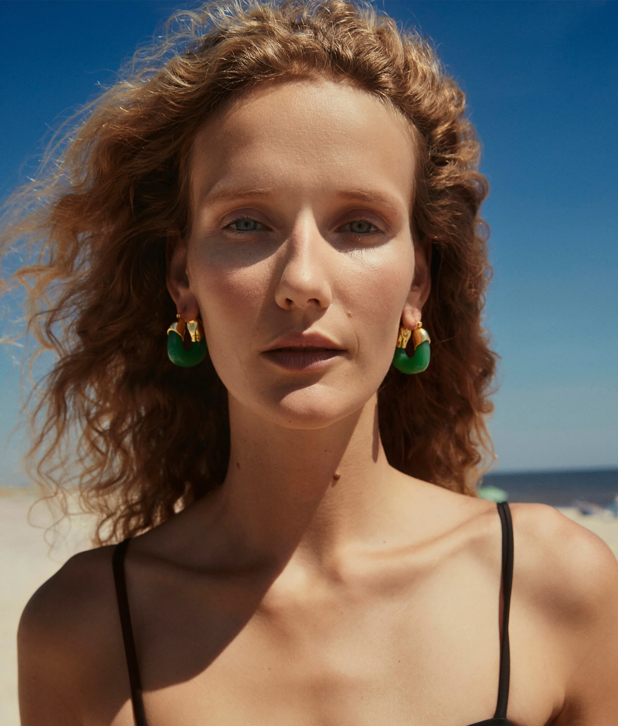 Organic Hoops in Sage