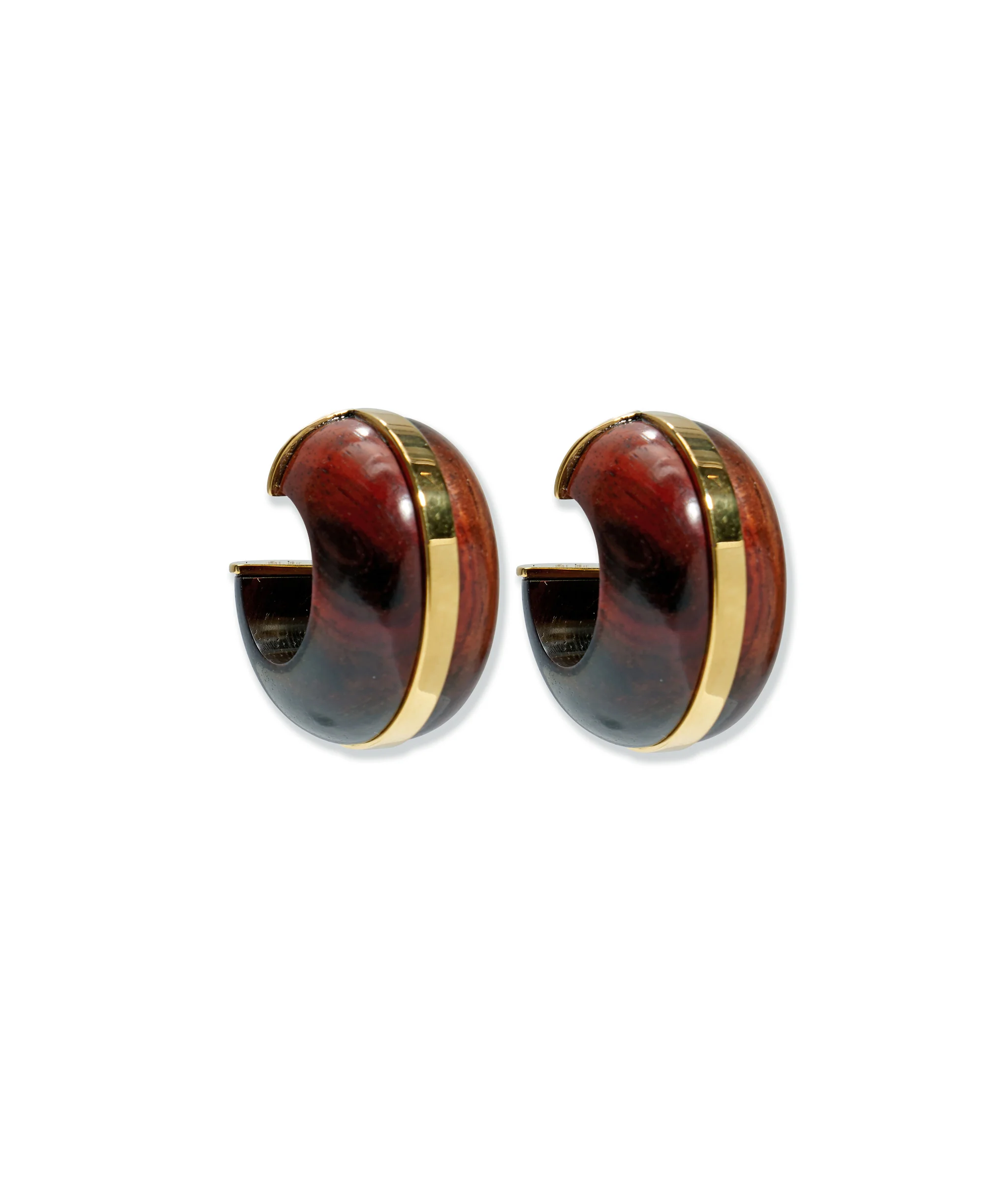 Halo Hoops in Acacia Wood