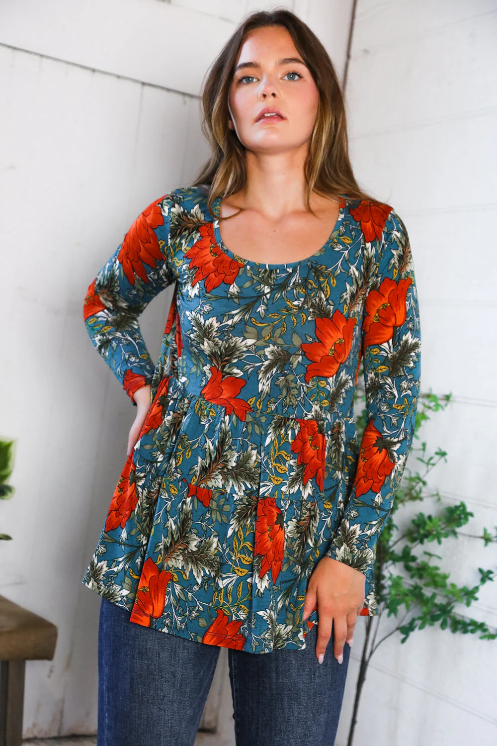 The Scarlet Fields Babydoll Blouse