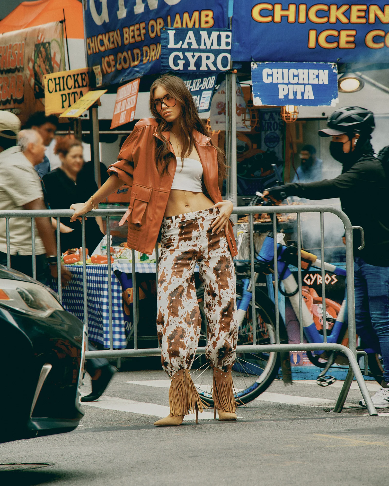 VEE JACKET DUSTY BRICK