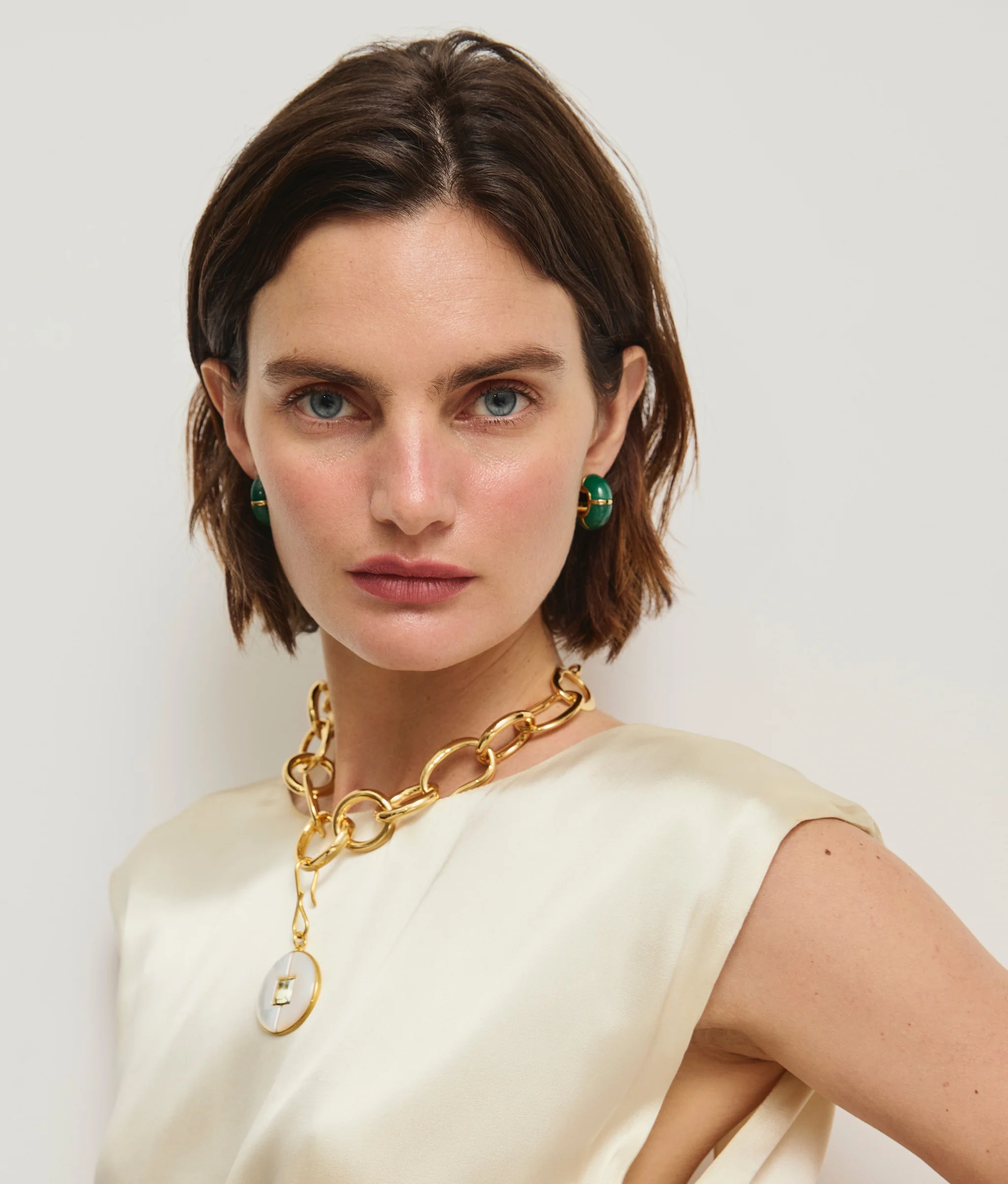 Zellige Hoops in Green Jade