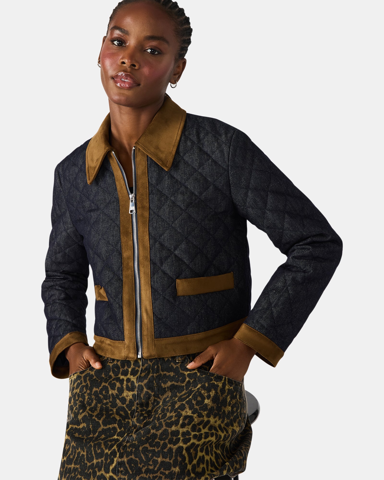 AGATHAN JACKET DARK BLUE DENIM