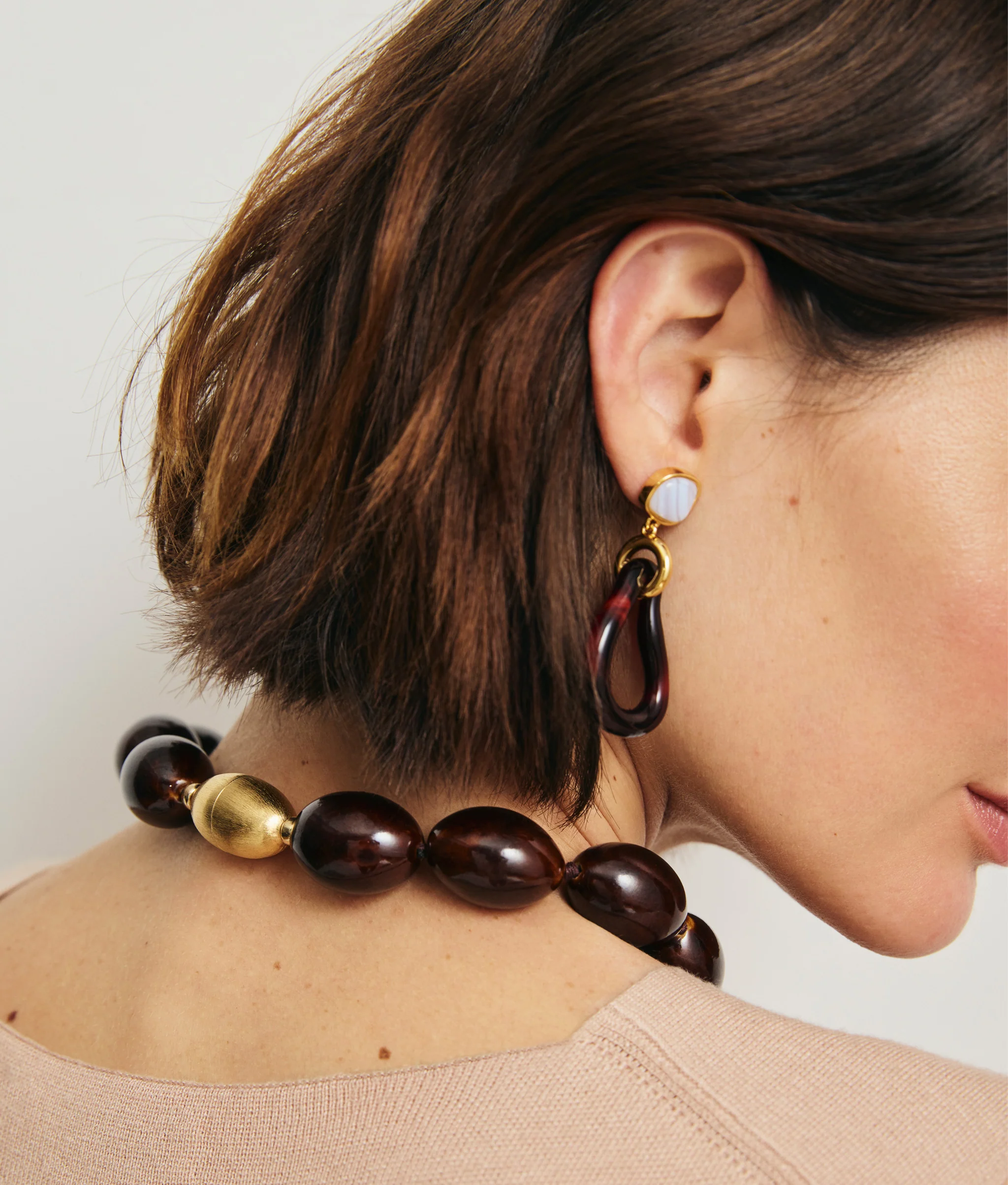 Galina Earrings in Sangria