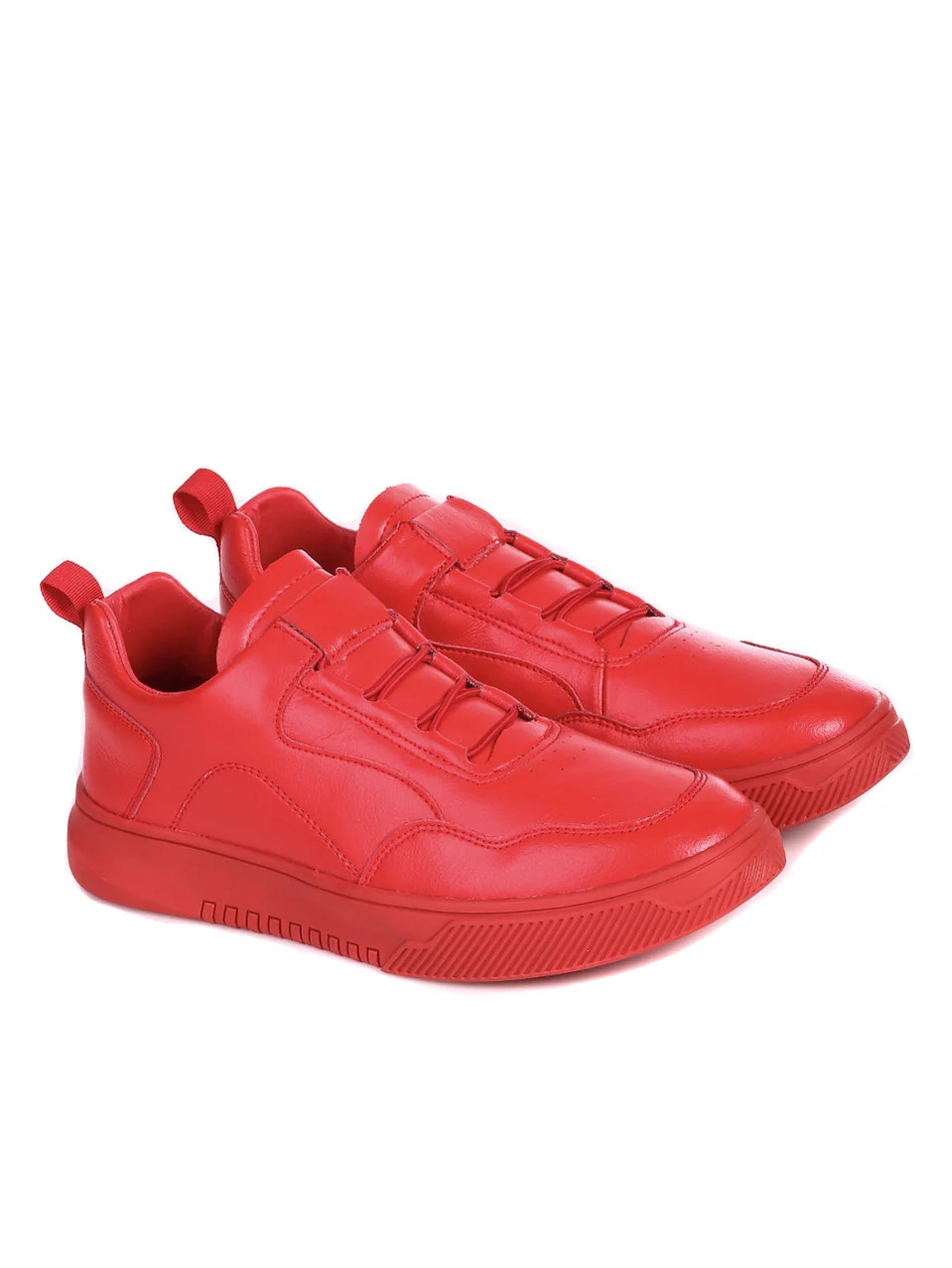 Low Red Leather Sneaker