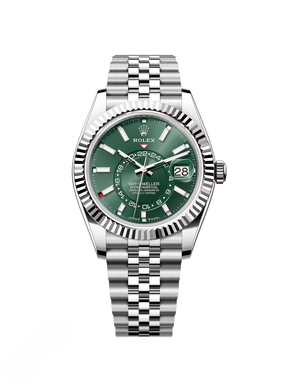 Rolex  Sky-Dweller 42mm 336934-0002 Stainless Steel Green Dial Oyster