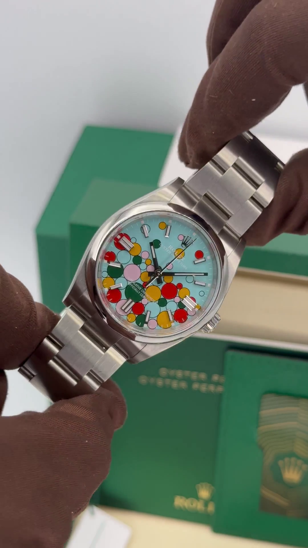 Rolex Oyster Perpetual 36mm 126000-0009 Turquoise Celebration Dial Oyster Bracelet